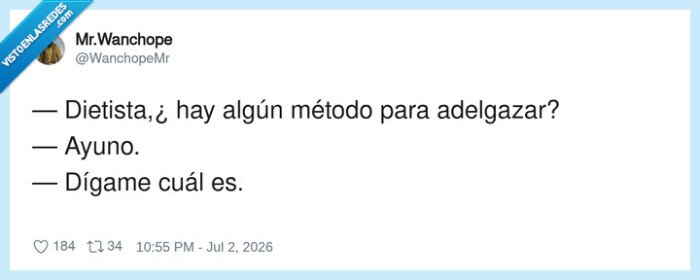 dietista,ayuno,adelgazar,consulta,malentendido